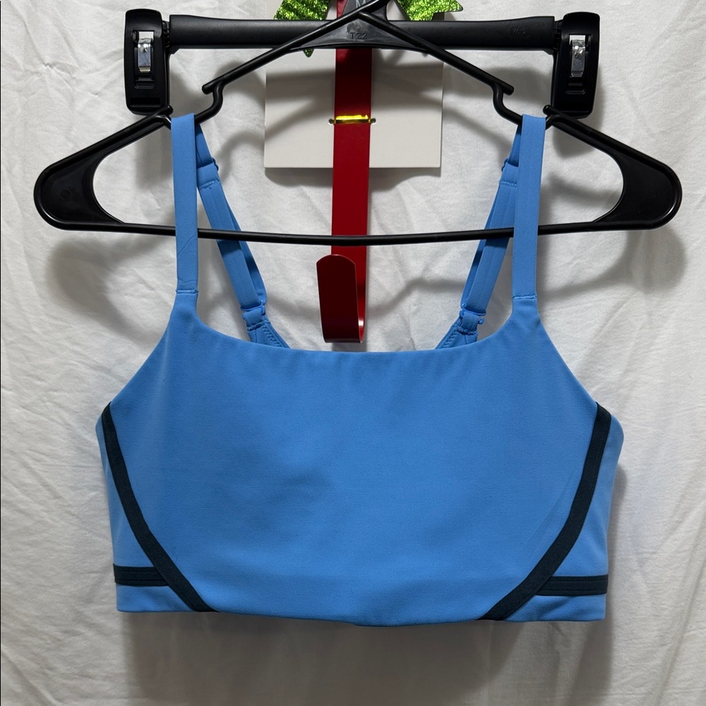Nike Light Blue Sports Bra with Dark Accents